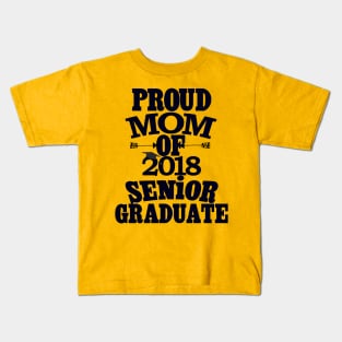 Proud Mom of 2018 Senior Womens TShirt Kids T-Shirt